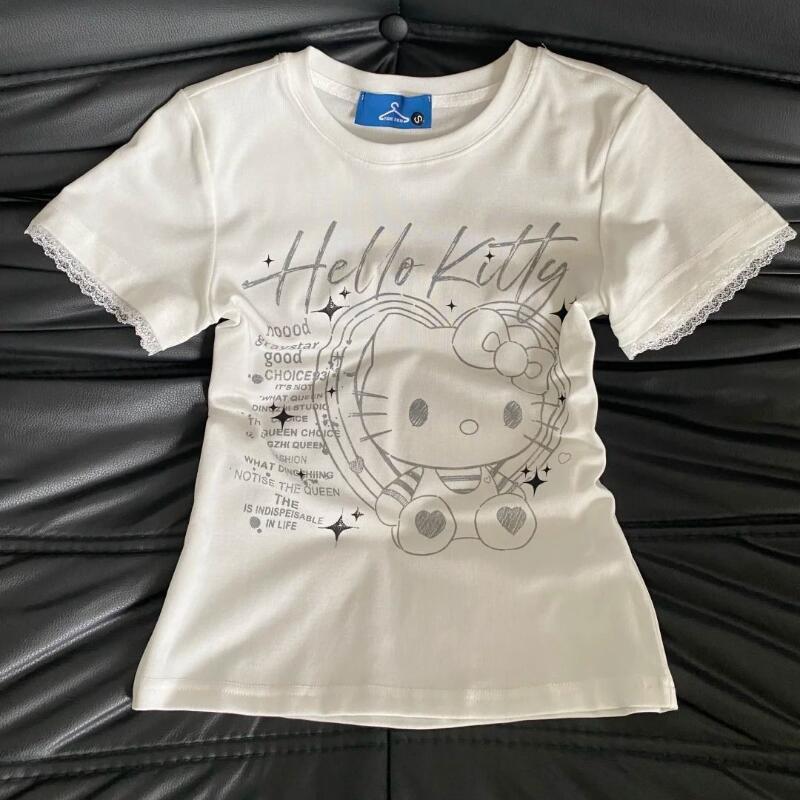 Street Fashion Jersey - Yaz Kadın Yeni Tatlı Havalı Retro