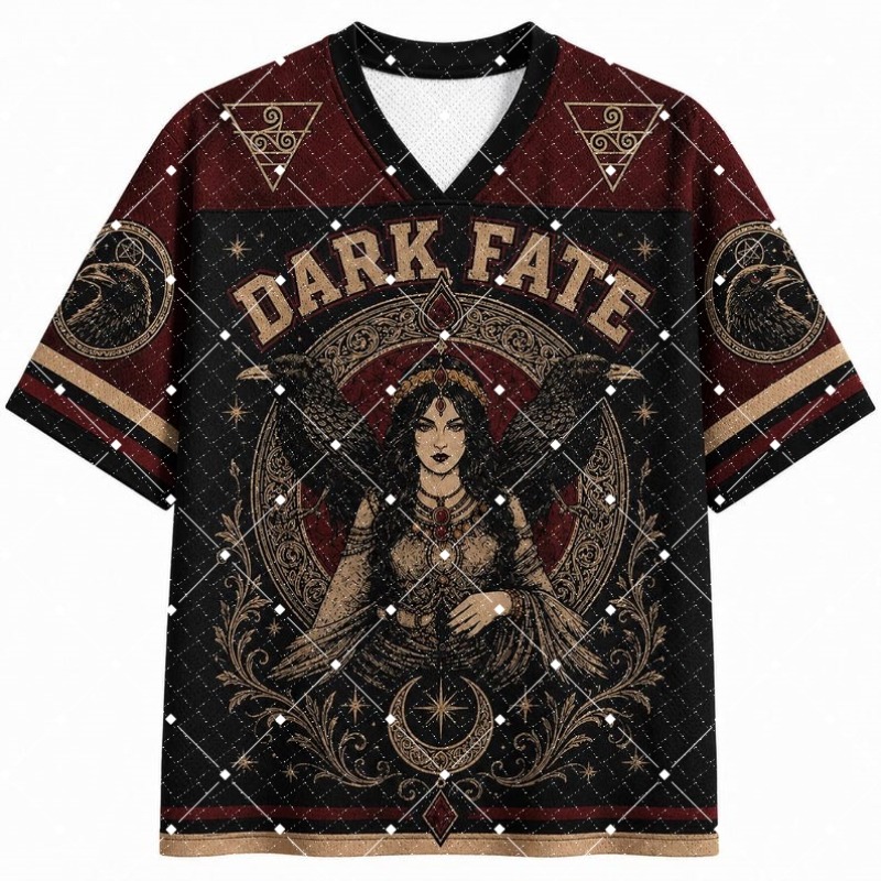 Street Fashion Jersey - Dark Fate Cadı Kuzgun Baskılı V