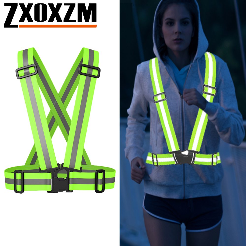 Reflective Jacket Running - 1 adet gece koşu yeleği yüksek