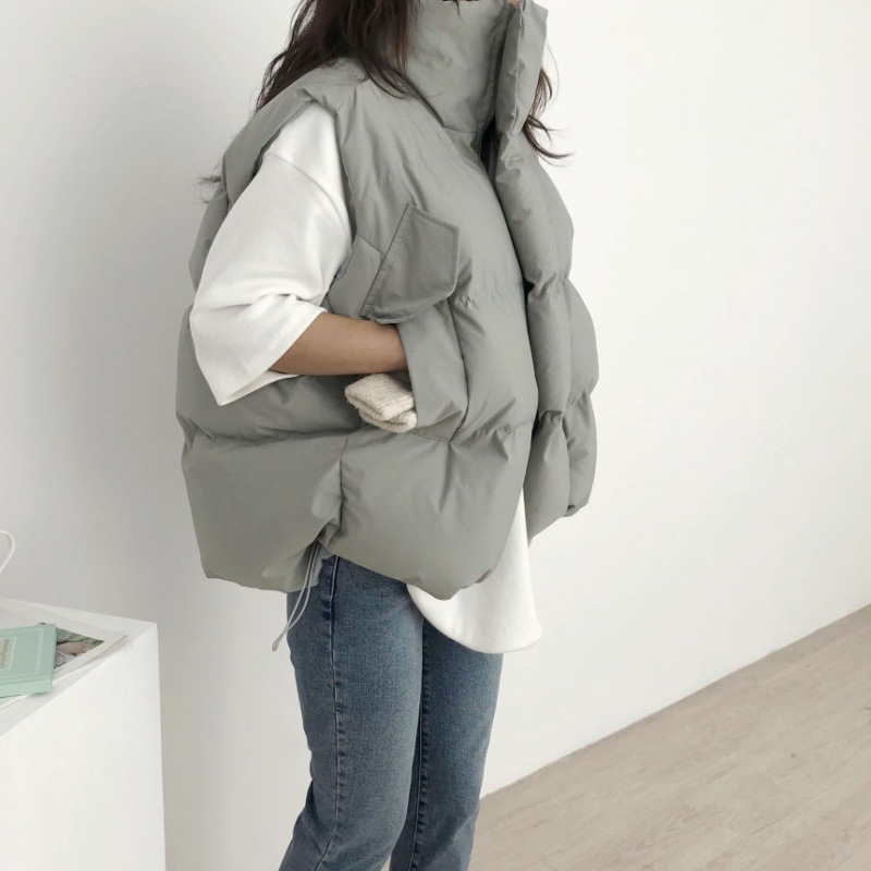 Puffer Vest Padded - Kadın Pamuklu Mont 2025 Kış Yeni
