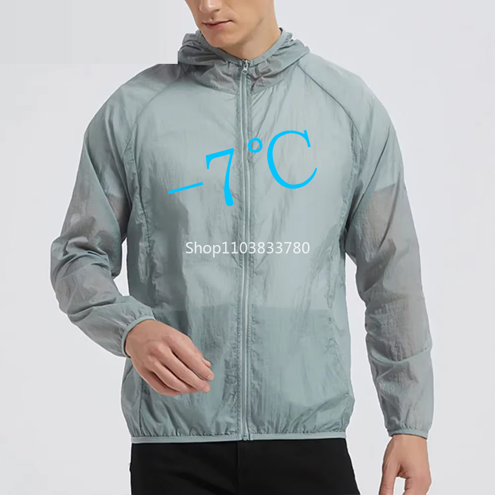 Reflective Jacket Running - Erkek Kapüşonlu Güneş Koruyucu Ceket Hafif