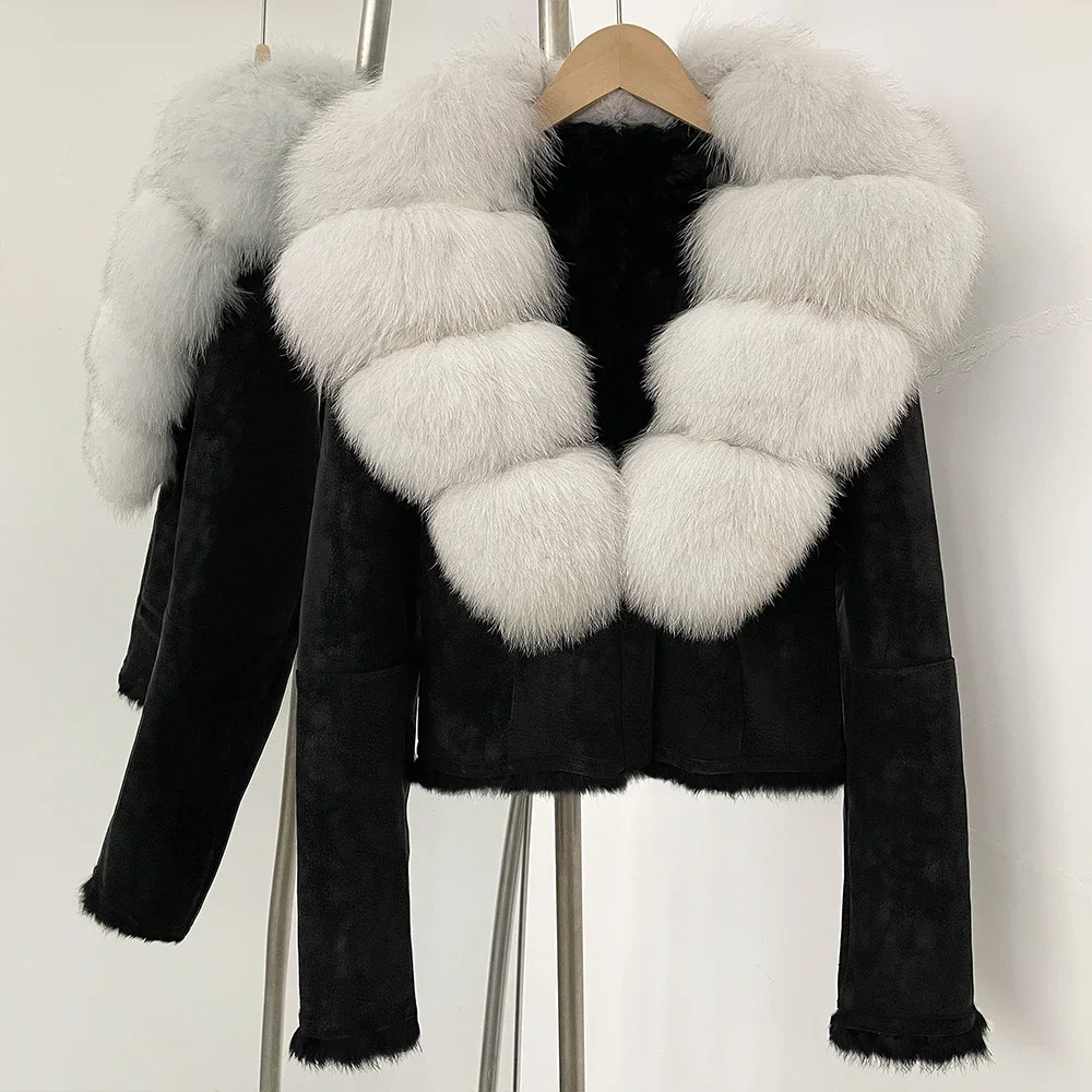 OFTBUY Doğal Tilki Kürklü Yaka - Street Fashion Official incelemesi ve fiyatı