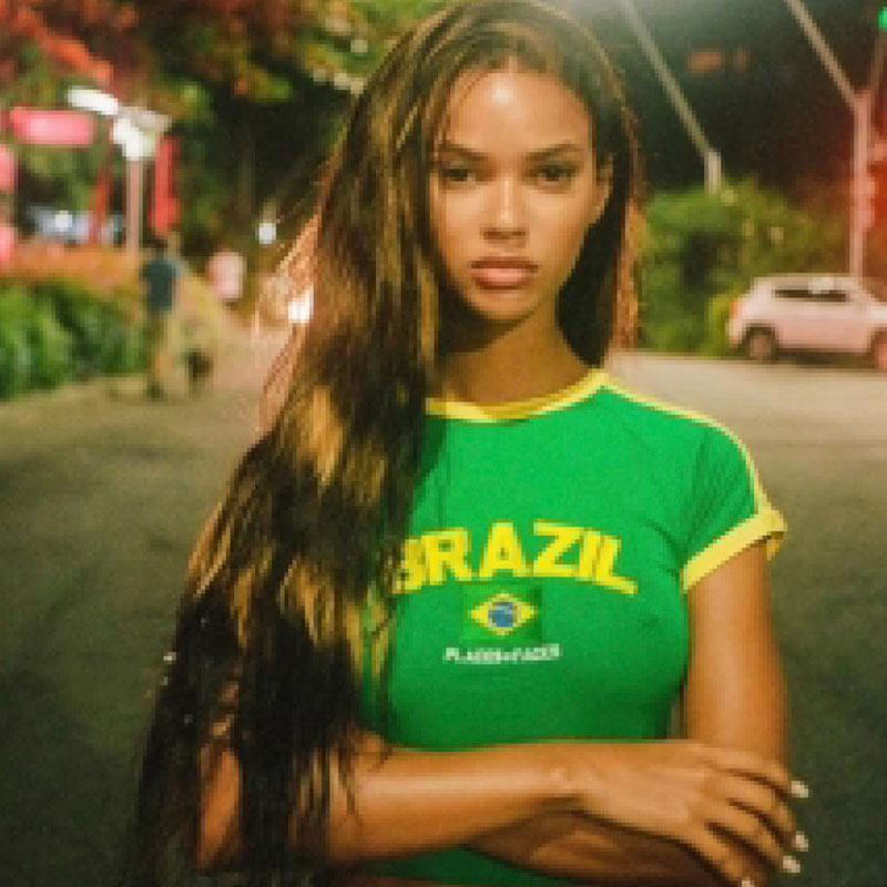 Yaz 2023 kadın kırpma üst Y2k  - Street Fashion Brazil incelemesi ve fiyatı