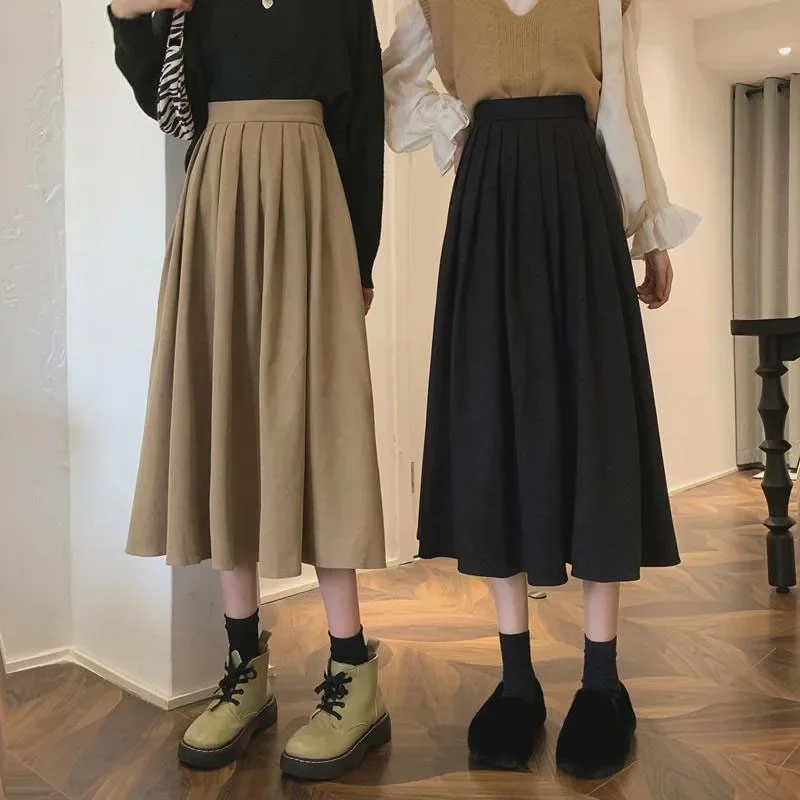 Kadın Vintage pileli etek yüks - Street Fashion Korean Girl incelemesi ve fiyatı