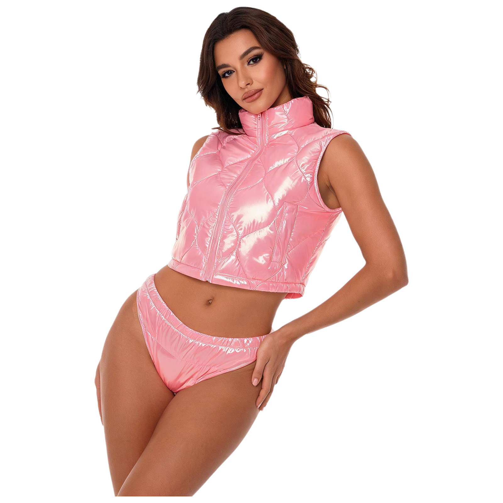Kadın Parlak Kapitone Şişme Do - Puffer Vest Padded incelemesi ve fiyatı