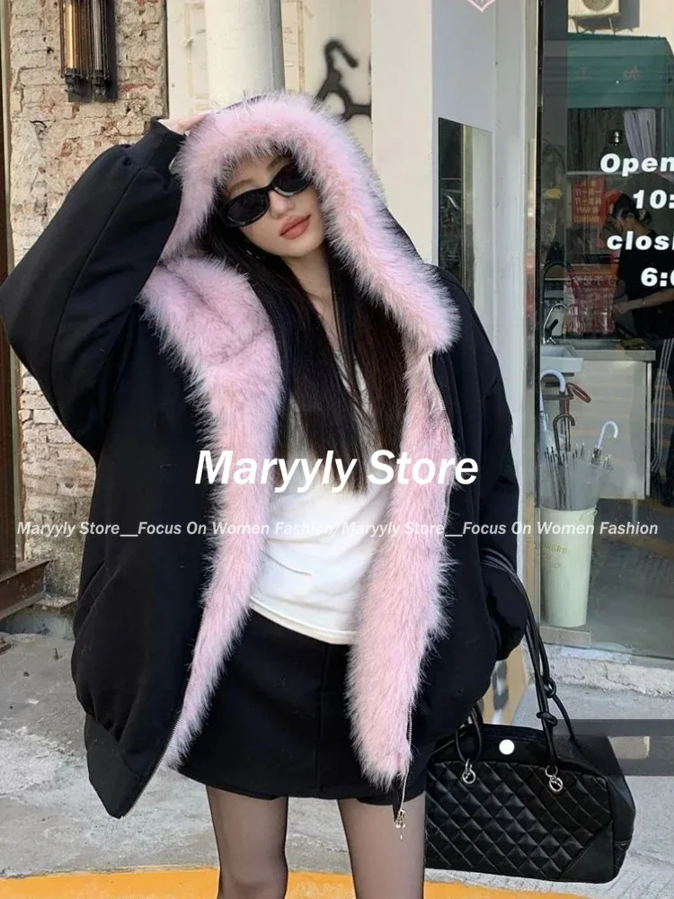 Amerikan Vintage kadın Kürk Pa - Street Fashion Korean Girl incelemesi ve fiyatı