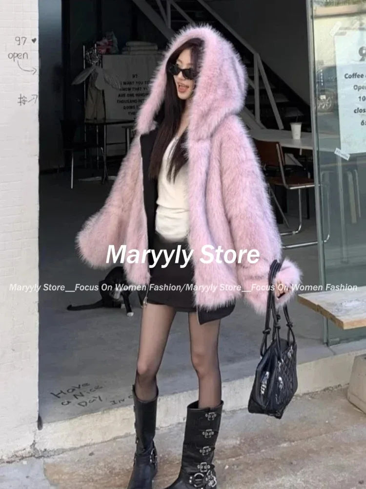 Amerikan Vintage kadın Kürk Pa - Street Fashion Korean Girl incelemesi ve fiyatı