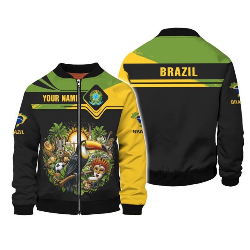 Moda brezilya ulusal amblem 3D - Street Fashion Brazil incelemesi ve fiyatı
