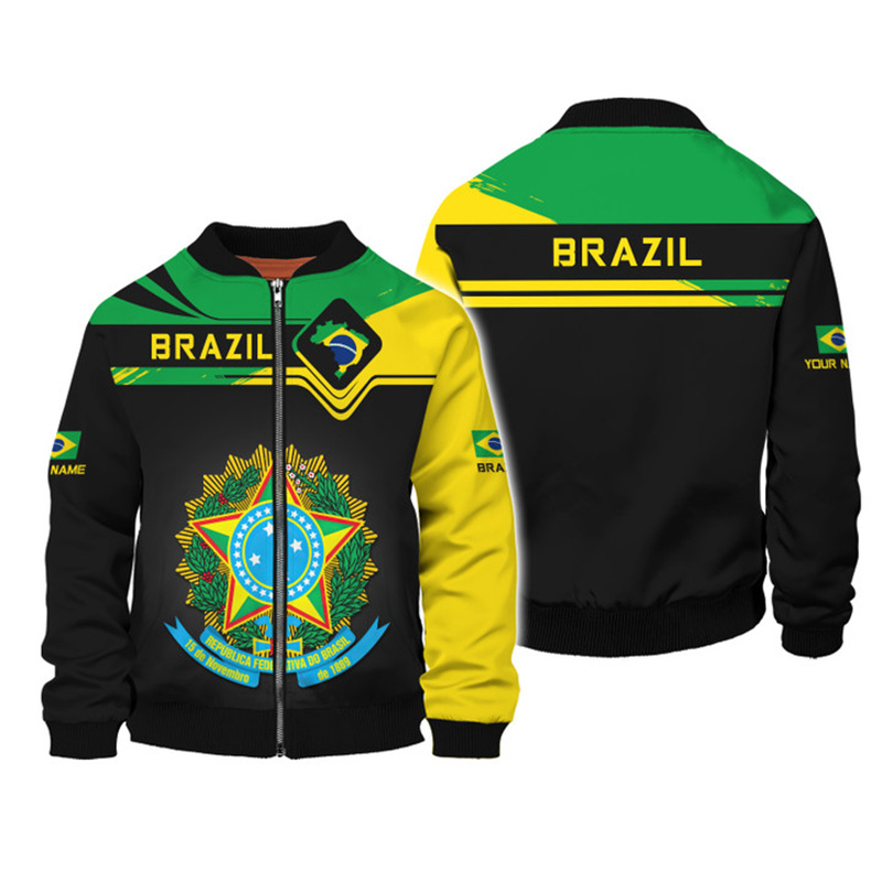 Moda brezilya ulusal amblem 3D - Street Fashion Brazil incelemesi ve fiyatı
