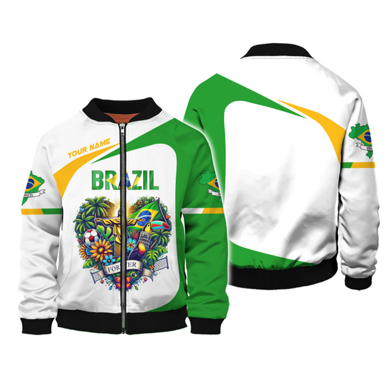 Moda brezilya ulusal amblem 3D - Street Fashion Brazil incelemesi ve fiyatı